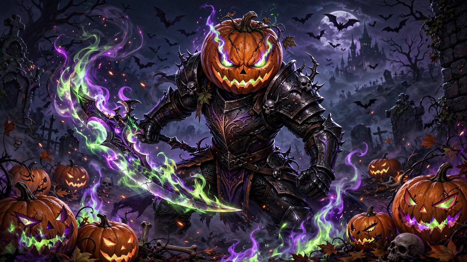 Evil Pumpkin warrior art